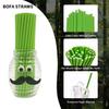 Frost Greensward Color Paper Straws, Plain Green Solid Drinking Straws, 100 Count Recyclable Kraft Paper Box Natural Green(Green) view 3