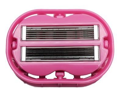 Classic Omnishaver - Pink - The Fastest Way to Shave Head, Legs, Arms, Body | Disposable Shaving Razor Self Cleans & Strops During Use | Hair Cutter with Durable Blade | Bald Head Shaver for Women