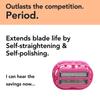 Classic Omnishaver - Pink - The Fastest Way to Shave Head, Legs, Arms, Body | Disposable Shaving Razor Self Cleans & Strops During Use | Hair Cutter with Durable Blade | Bald Head Shaver for Women view 3