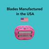 Classic Omnishaver - Pink - The Fastest Way to Shave Head, Legs, Arms, Body | Disposable Shaving Razor Self Cleans & Strops During Use | Hair Cutter with Durable Blade | Bald Head Shaver for Women view 4