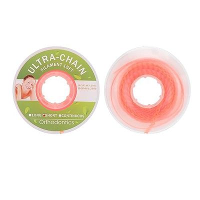 AnhuaDental Colorful Orthodontic Braces Rubber Chains,Dental Rubber Chains for Braces Power Chains for Orthodontic Treatment