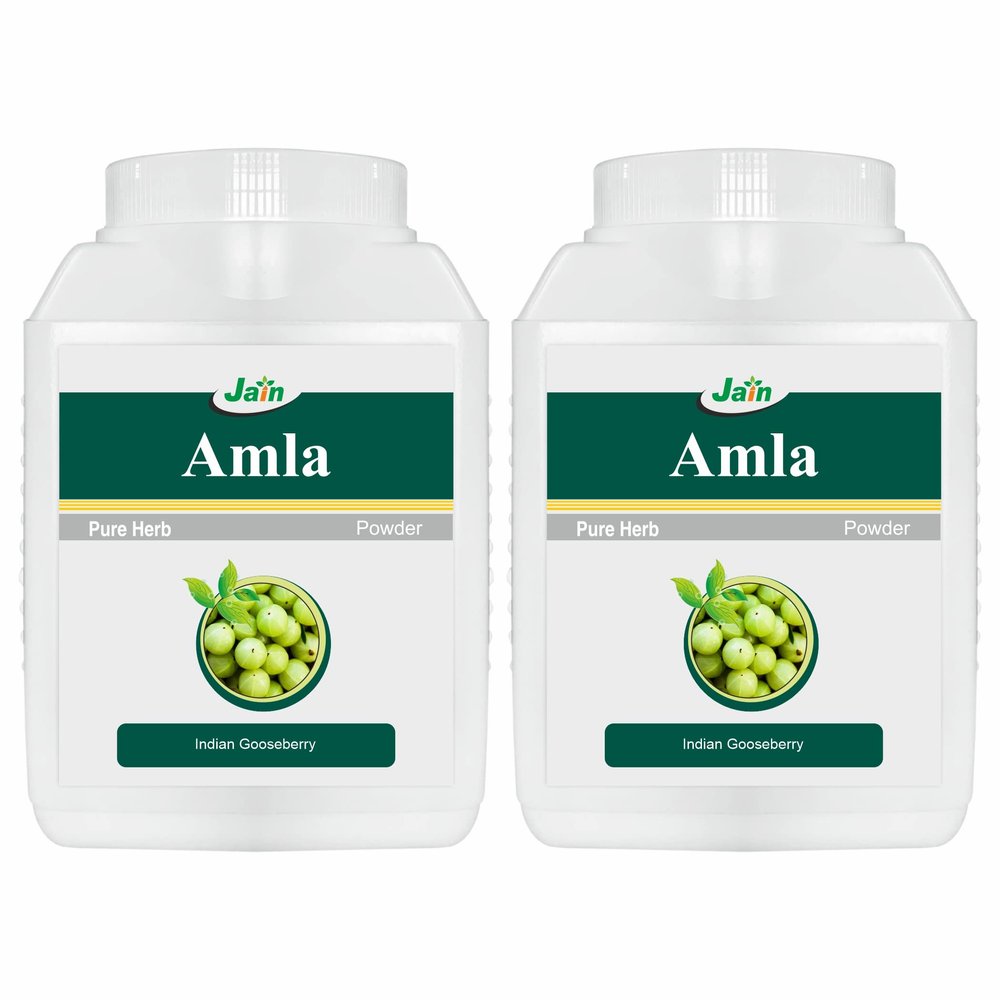 Jain Amla (Phyllanthus Emblica, Indian Gooseberry) Powder - 400g (Pack of 2)