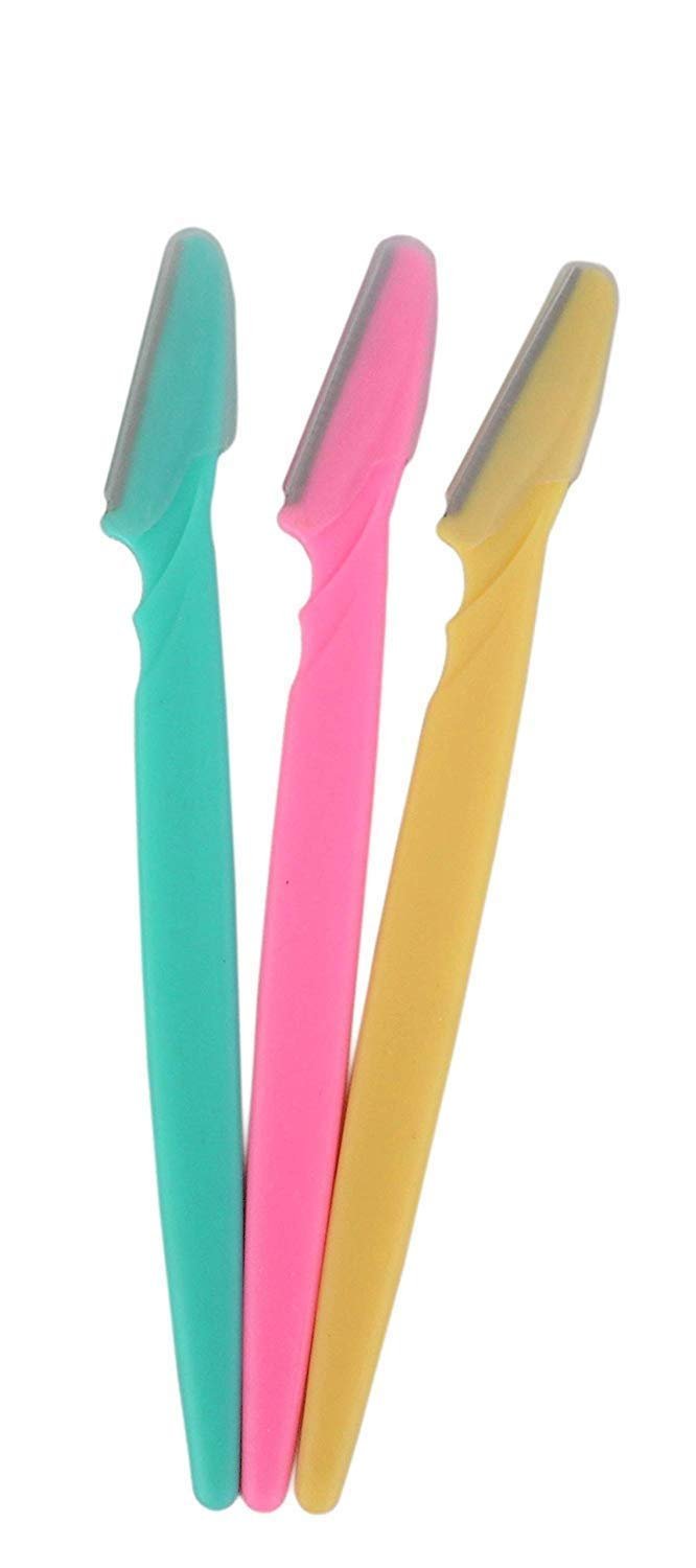 HETARMI Face Hair Removal Disposable Eye Brow Razor for Women 14.5cm (Multicolour)