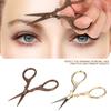 HEEPDD 2Pcs Vintage Crane Shaped Stainless Steel Scissors Beauty Makeup Trim for Men Curved Rounded Facial Hair Moustache Nose Hair Beard Trimming view 4