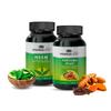 Nisarga Herbs, Neem (Immunity Booster & Anti-Inflammatory) & Curcuma Plus (Anti Oxidant & Anti Inflammatory), 100% Organic, Ayurvedic & Natural, 60 Capsules Each (Combo Pack) view 1