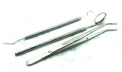ADDLER PMT KIT (PROBE, MOUTH MIRROR WITH HANDLE, TWEEZER) DENTAL.