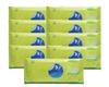 Glider Bed Bath Wipes | 9 Packs | 90 Wipes | Enriched with Aloe Vera & Vitamin E | Extra-Large, No-Rinse Cleansing Wipes for Adults & Seniors view 1