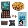 BOGATCHI Complete Rakhi Hamper, Rakhi with Dry Fruits for Brother and Rakhi with Chocolates-180g + Free 2 Rakhi+ Free Roli chawal and Rakhi Story Card view 1