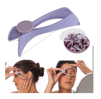 Shopfork Slique Eyebrow Face and Body Hair Threading Removal Epilator Tweezer Kit threading tool, threading machine for women, threading epilators Non-Electric threading for women men and adults