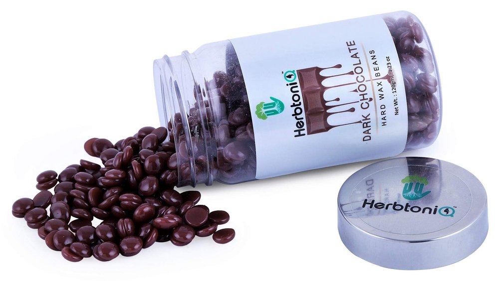HerbtoniQ Dark Chocolate Hair Removal Depilatory Hard Wax Beans (120g)