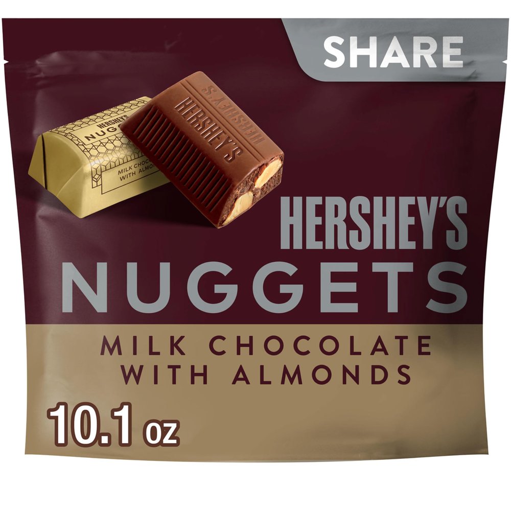 HERSHEY'S Nuggets Milk Chocolate with Almonds, 286 Gm