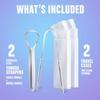 BASIC CONCEPTS Tongue Scraper(2 Pack),Cure Bad Breath(Medical Grade),Stainless Steel Tongue Cleaners,100% Bpa Free Metal Tongue Scrapers Fresher Breath In Seconds view 3