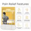 BluHeat Back Pain Relief Patches (Pack of 4 pcs Large) 4+ Hours of Heat Therapy, Safe and Natural Odour-Free Air-Activated, Long-Lasting Ultimate Substitution of hot Water Bags, ON The GO view 2
