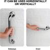 2 Pack 12 Inch Shower Grab Bar, Stainless Steel Bathroom Grab Bar, Shower Handle, Bath Handle, Grab Bars for Bathroom view 2