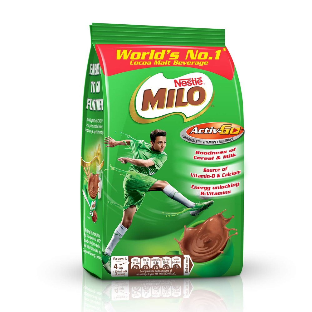 Nestl Milo Activ-Go Powder Health Drink- (Chocolate Flavour) Pouch, 400 G