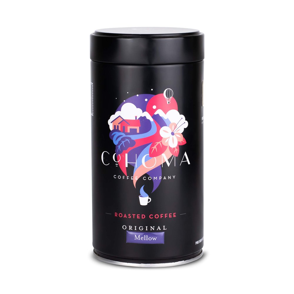 Cohoma Coffee Company Roasted Coffee: Mellow : Fresh Roasted, Single-Origin AA-AAA Grade Arabica. (Whole Beans) (250g)