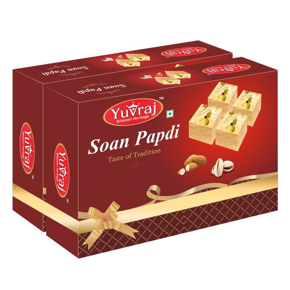 Yuvraj Food Product Soan Papdi Sweets patisa Combo pack of 3 (400 Gm X 3)
