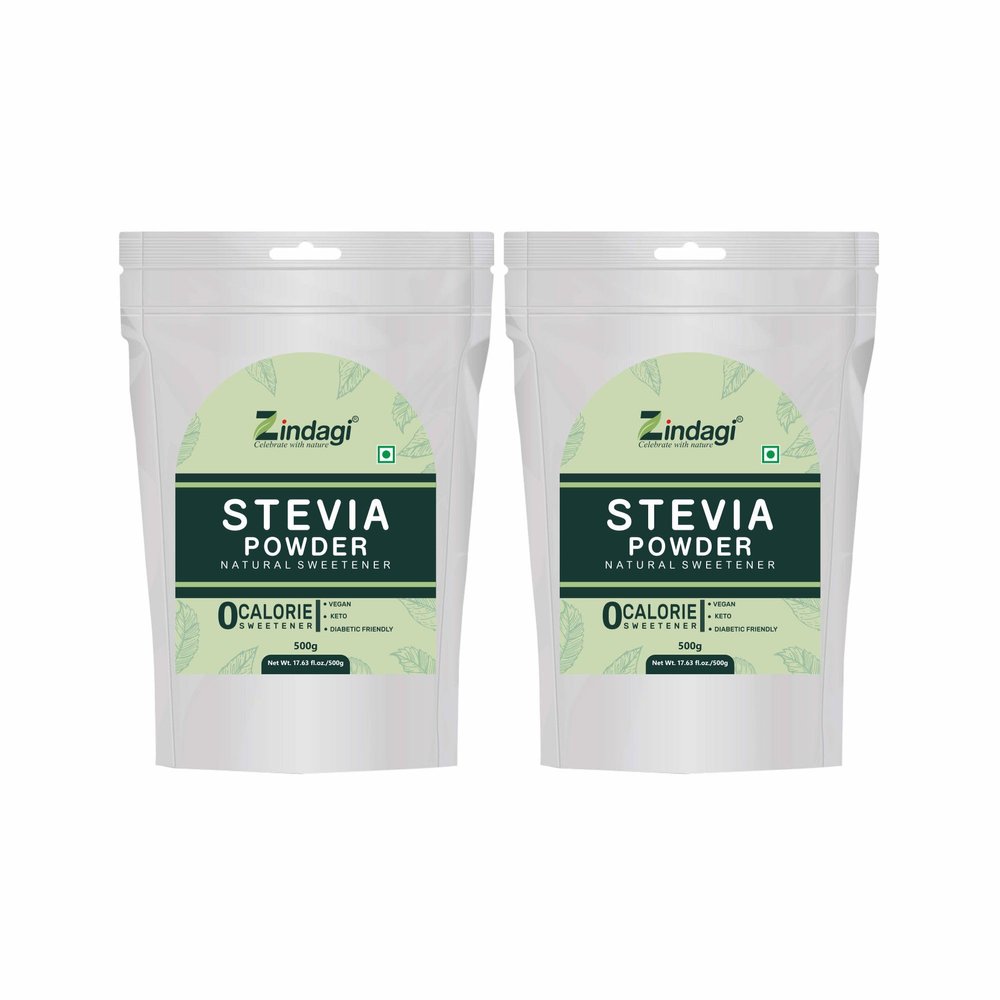 Zindagi Stevia Powder (Rab A 99%) Extract | Stevia Sugar Free Powder | Diabetic Friendly Sweetener | 1kg