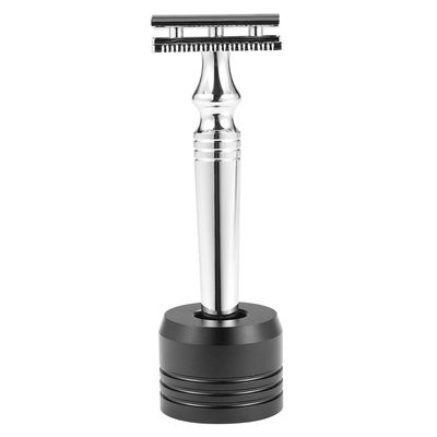 4 colors Razor Shaving Stands,Razor Base Stand,Mens Shaving Razor Stand,Shaving Brush Stand Simple Metal Safety Razor and Brush Holder Stand Shaver Kit Organizer (4#)