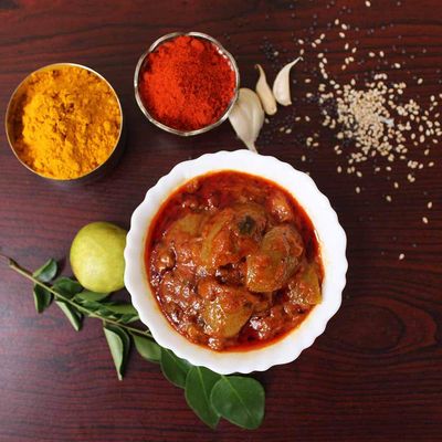 Sitara Foods Lemon Pickle Nimbu Achar Andhra Style Home Made 250 Grams pack
