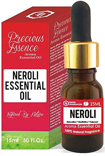 Parag Fragrances Neroli Grade 1 Essential Oil (Aromatherapy Grade) 15ml (Undiluted, Pure & Natural Essential Oil For Aromatherapy, Relexasion, Meditation or Hair/Skin Treatment)