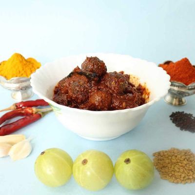 Sitara Foods Usirikaya Pachadi Amla PickleAmla Achar Homemade Andhra Style 250 Grams Pack