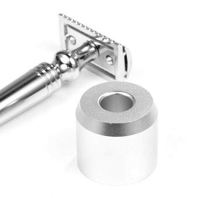 4 colors Razor Shaving Stands,Razor Base Stand,Mens Shaving Razor Stand,Shaving Brush Stand Simple Metal Safety Razor and Brush Holder Stand Shaver Kit Organizer (1#)