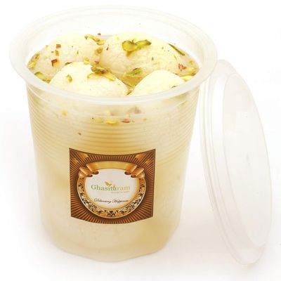 Ghasitaram Gifts Fresh Rosgullas Pack Big|Sweets|Sweets Gift Pack|Diwali Sweets|Indian Mithai|Diwali Sweets Gift Box|