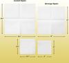 American Homestead Paper Napkins White Beverage|Ecofriendly|Decorative Small Table Cocktail Napkin Bulk|Dessert Coffee Cake|Kitchen Bar Birthday Tea Party Wedding (24 cm x 24 cm, White) view 2
