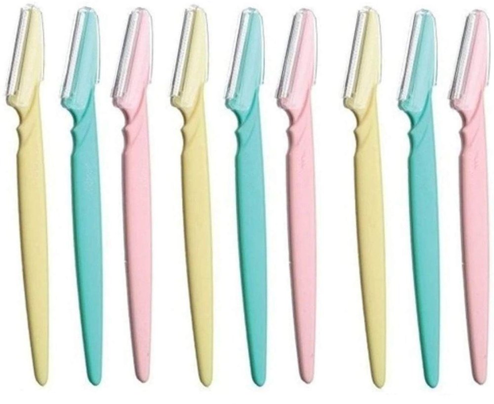 Digital Shoppy Women Eyebrow Trimmer Facial Hair Remove Razor Eyebrow Epilator Eye Brows Blades Shaver Knife Girl Makeup Cutting Cosmetic Tool (9 Pieces)