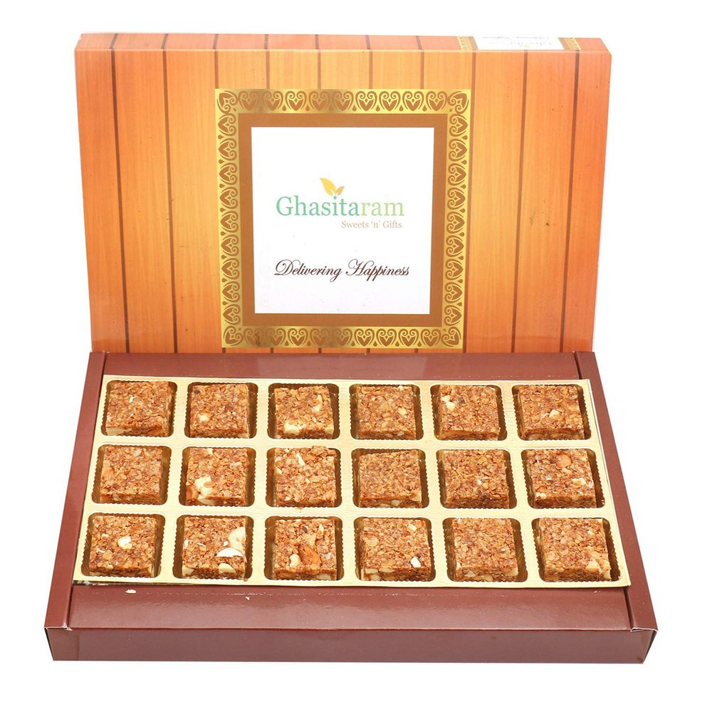 Ghasitaram Gifts Granola Bites 18 pcs Box|Sweets|Sweets Gift Pack|Diwali Sweets|Indian Mithai|Diwali Sweets Gift Box
