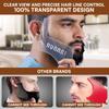 Rubab Men Transparent Beard Shaper & 03 Beard Razor Pen Combo Kit | Perfect Beard Shape, Neck & Side-Burns Cut Line at Home | No More Salon Wait view 3