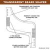 Rubab Men Transparent Beard Shaper & 03 Beard Razor Pen Combo Kit | Perfect Beard Shape, Neck & Side-Burns Cut Line at Home | No More Salon Wait view 4