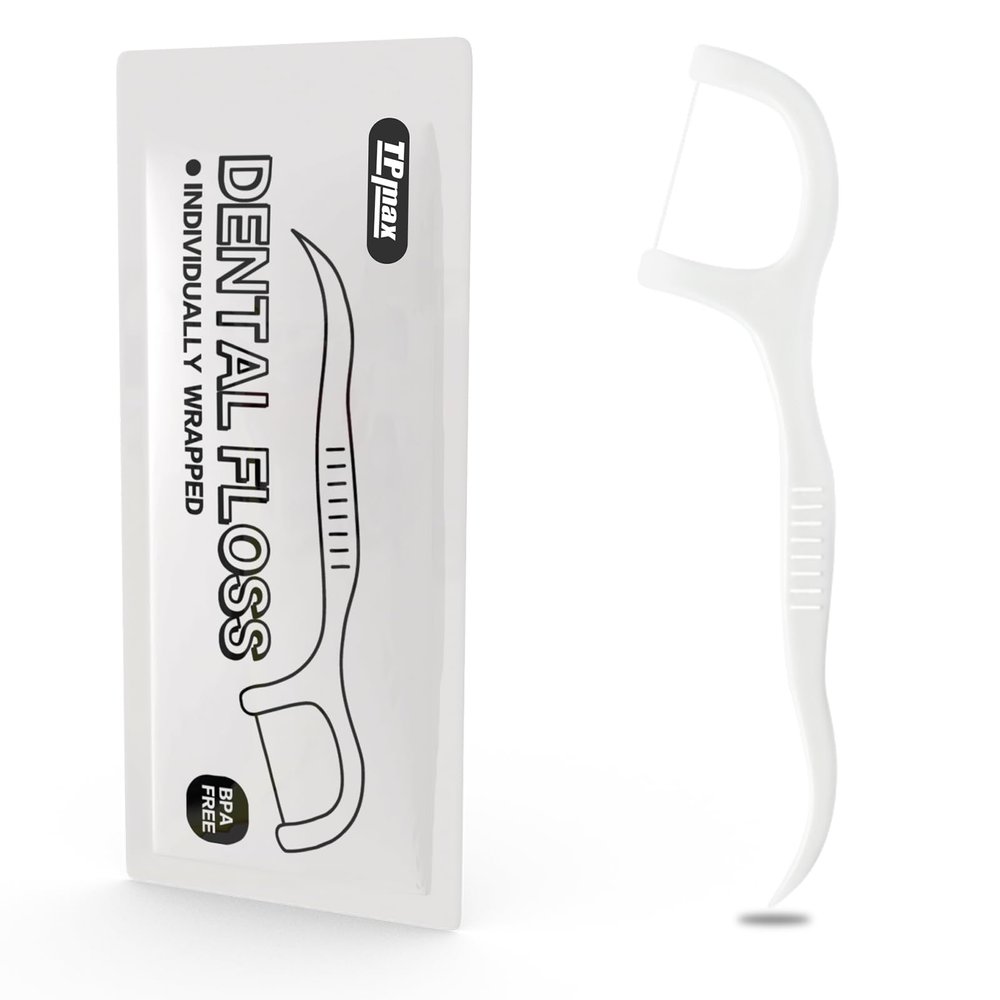 Dental Flossers Each Individually Wrapped, Floss Singles Bag, Travel Hotel Restaurant Office Car Dental Floss, Floss Picks Oral Care Teeth Clean Flat Wire,150 Count (150CountPacked Individually)