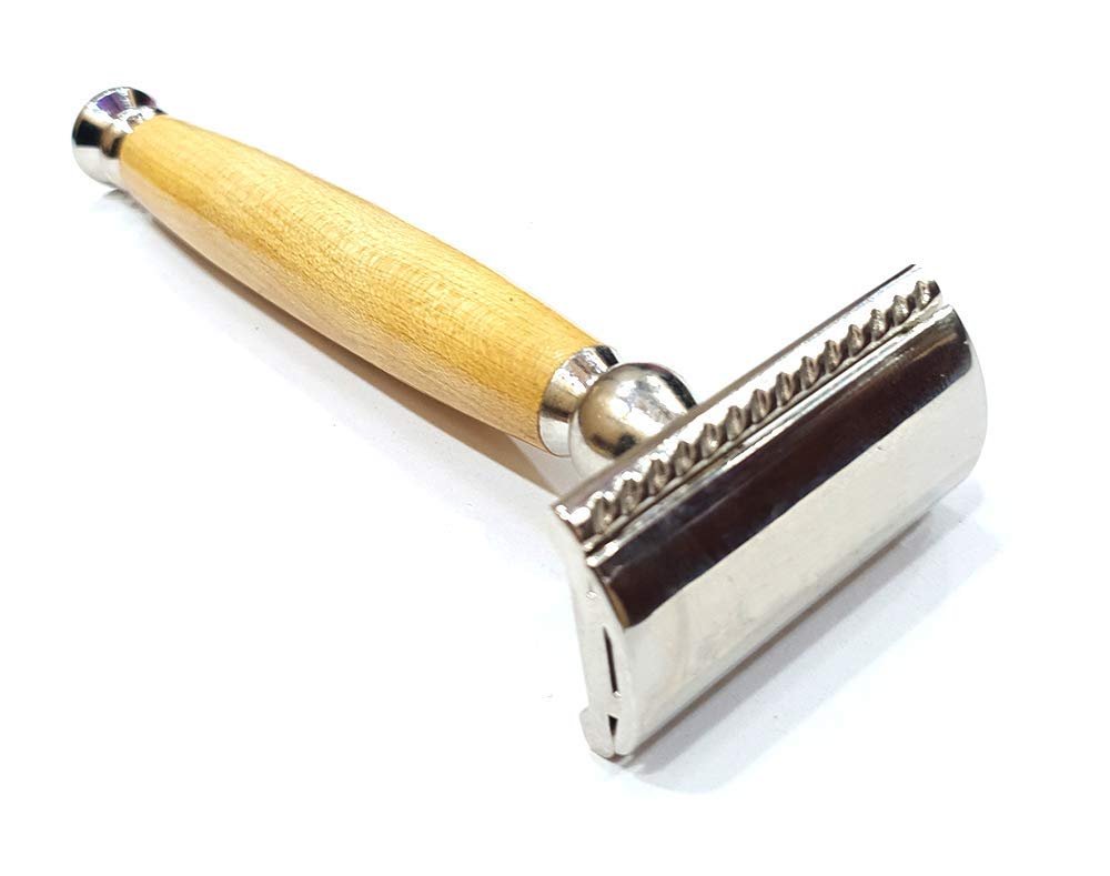 Foreign Holics Double Edge Shaving/Safety Razor For Men & Boys (Wooden)