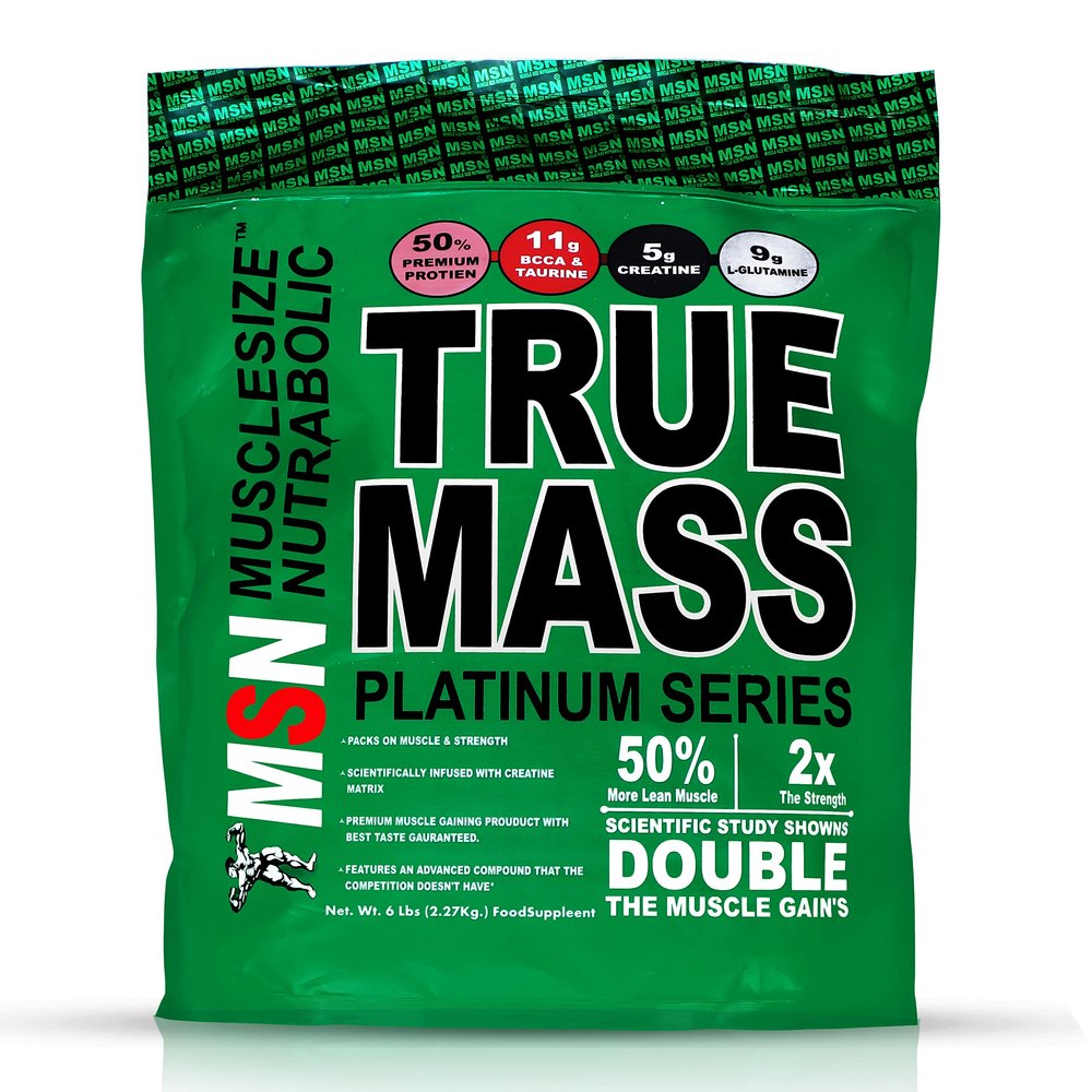 MSN TRUE MASS PLATINUM SERIES(6lbs) Weight gainer (strawberry)