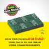 HIC Nylon Fibres Scrub pad with ALOX Particle Stain Cutters for Removing Oily deposits Combo Pack (Pack of 5x2 Total 10Pcs) view 4