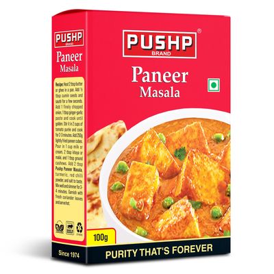 Pushp Brand Paneer Masala Box (100G Pack Of 1), Vegetable Masala