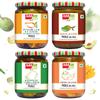Add me Combo Seller 4 in 1 Mango Pickle Combo Pack. Add me Ramkela Mango Pickle 500 gm, Sweet Mango Pickle 600 g, Rajasthani aam Pickles 500g, Hing Lonji Mango Pickle 500 gm Without Oil Total 2.1kg view 1