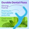 Trueocity Dental Flossers Brush Picks 4 Pack w/Travel Case (200 Total Count), Dental Floss Glides Easy Between Teeth, Flosser Helps Prevent Tooth Decay & Gum Disease, Easy Grip Handle, Mint Flavored view 3