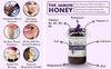 Farm Naturelle-Jamun Flower Wild Forest (Jungle) Honey/100% Pure/Raw/Natural/Un-Processed/Un-Heated/Lab Tested/Glass Bottle-(700gm+75gm Extra+Wooden Spoons.) x 3 Sets. view 3
