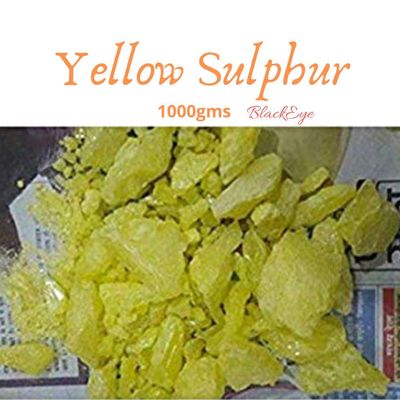 BlackEye Amlasar Gandhak Loose Packed Yellow Sulphur - (1 Kilo)