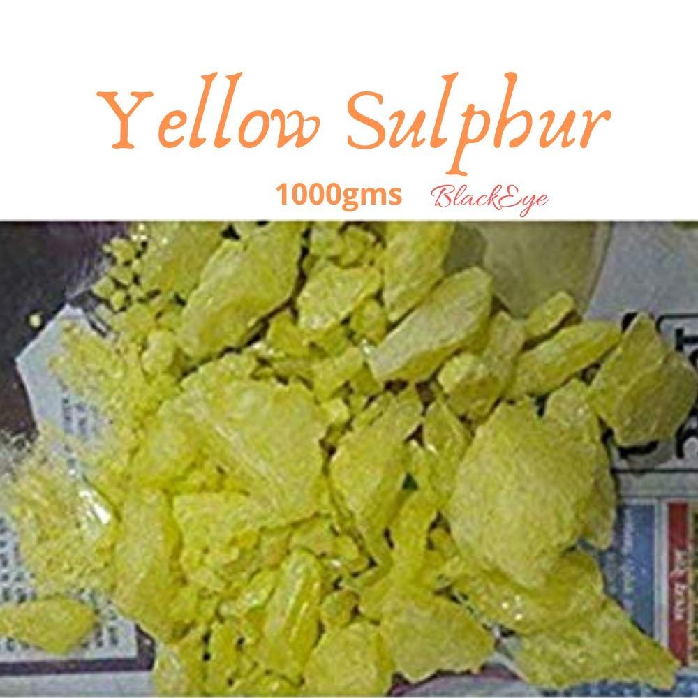 BlackEye Amlasar Gandhak Loose Packed Yellow Sulphur - (1 Kilo)