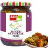 Add me Mixed Pickle 500 Gm supreme mix of lasoda ker mango ginger chili lemon amra ginger lotus stem. Glass Pack view 1