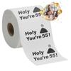 55th Birthday Gift Present Toilet Paper - Happy Fifty Fifth 55 Prank Funny Novelty Gag Joke Gift - Holy Crap view 1