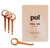 PUL Clear Aligner Removal Tool Compatible with Invisalign Removable Braces & Trays, Retainers, Dentures and Aligners - Hygienic Oral Care Accessory, Personal Orthodontic Supplies - Orange (Pack of 4) view 1