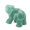 2inch Crystal Elephant Figurines, Natural Jade Carved Elephant Wealth Lucky Figurines for Home Decoration Furnishing Article(Green Aventurine) view 3