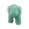 2inch Crystal Elephant Figurines, Natural Jade Carved Elephant Wealth Lucky Figurines for Home Decoration Furnishing Article(Green Aventurine) view 4