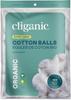 Cliganic Organic SUPER JUMBO Cotton Balls, 100 Count - Biodegradable, Hypoallergenic, Absorbent, Large Size, 100% Pure Certified Organic view 1