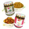 Add me Combo 6 in 1. Add me Mango Pickles 500 g, Sweet Lime Pickles 600 g, Green Chilli Pickles 500g, Punjabi Mixed Pickle 500g, Sweet Mango Pickles 600gm, Red Stuffed Chilli Pickles 500g Total 3.2kg view 4